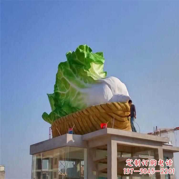 东营玻璃钢白菜雕塑