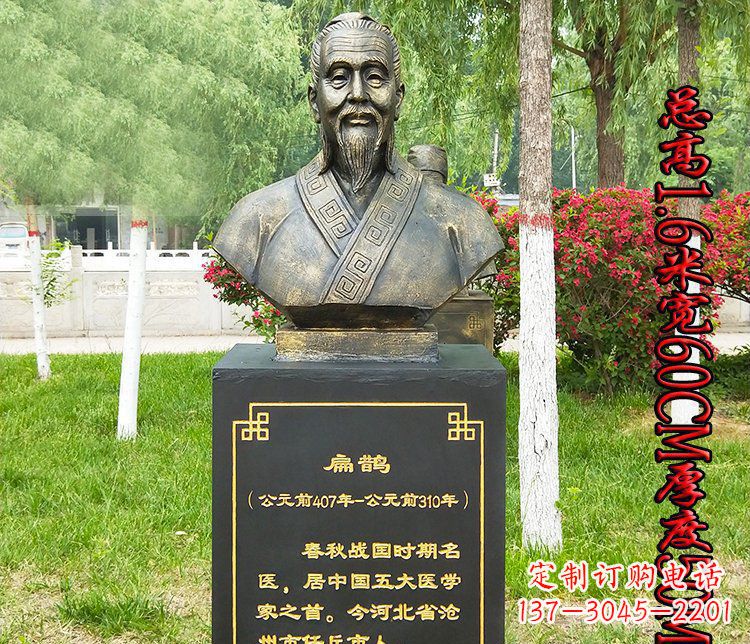 东营“扁鹊”古代名医铜雕系列让古老的经典传承下去