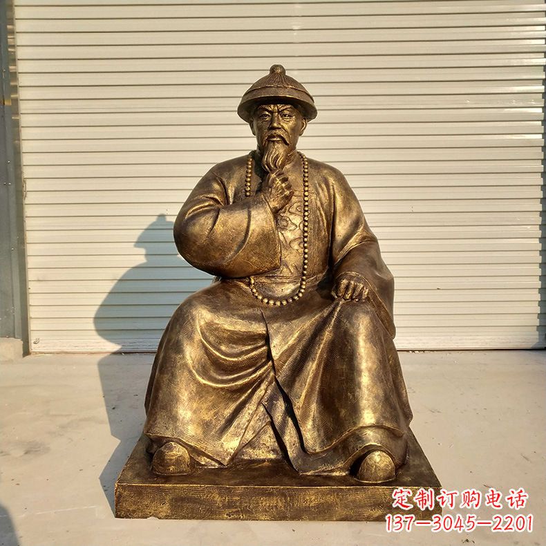 东营林则徐——玻璃钢仿铜雕像