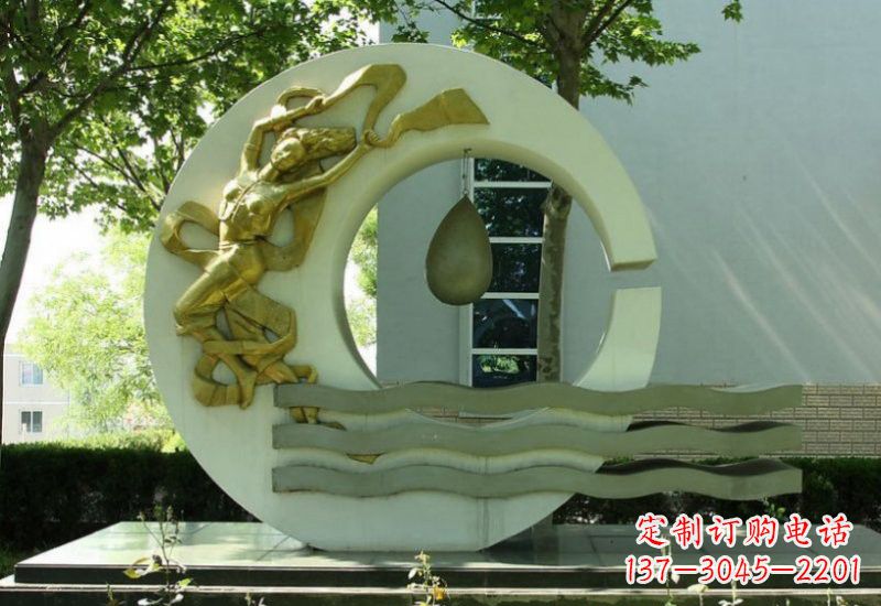 东营不锈钢嫦娥奔月雕塑