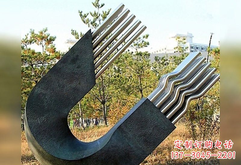 东营不锈钢磁铁雕塑绚丽多彩的艺术珍品