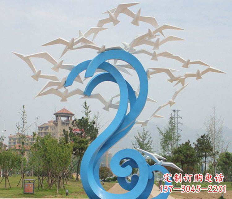 东营不锈钢大雁雕塑传承传统文化的象征