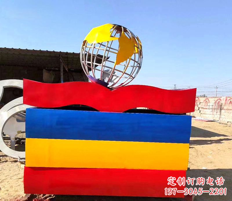 东营不锈钢地球雕塑——象征地球的美丽与和谐