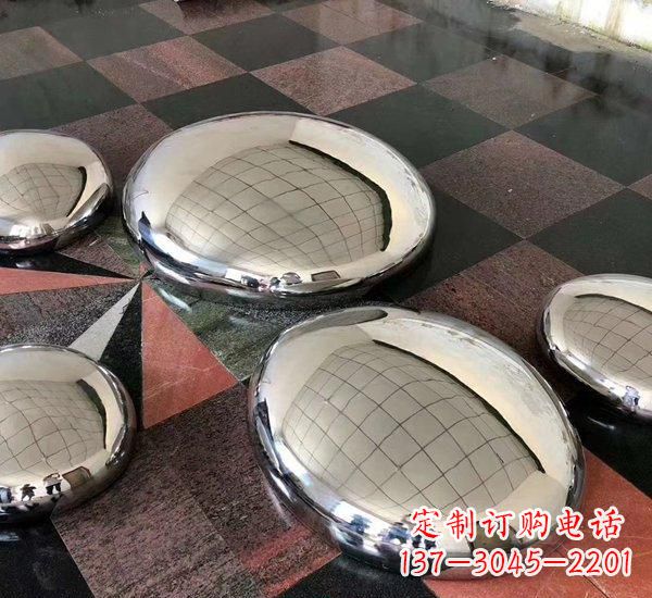 东营精致的不锈钢鹅卵石雕塑