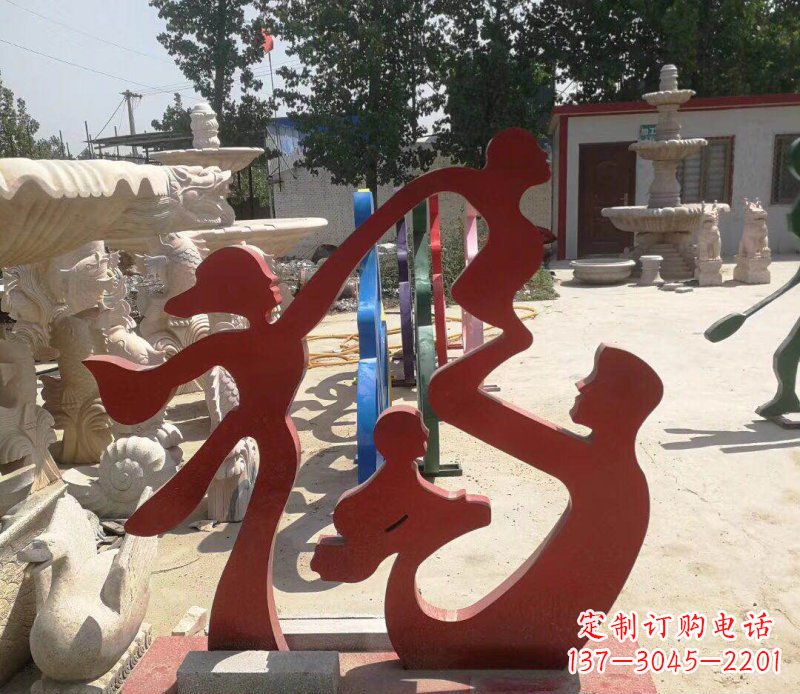 东营不锈钢福字雕塑