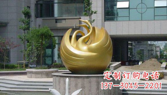 东营不锈钢天鹅雕塑