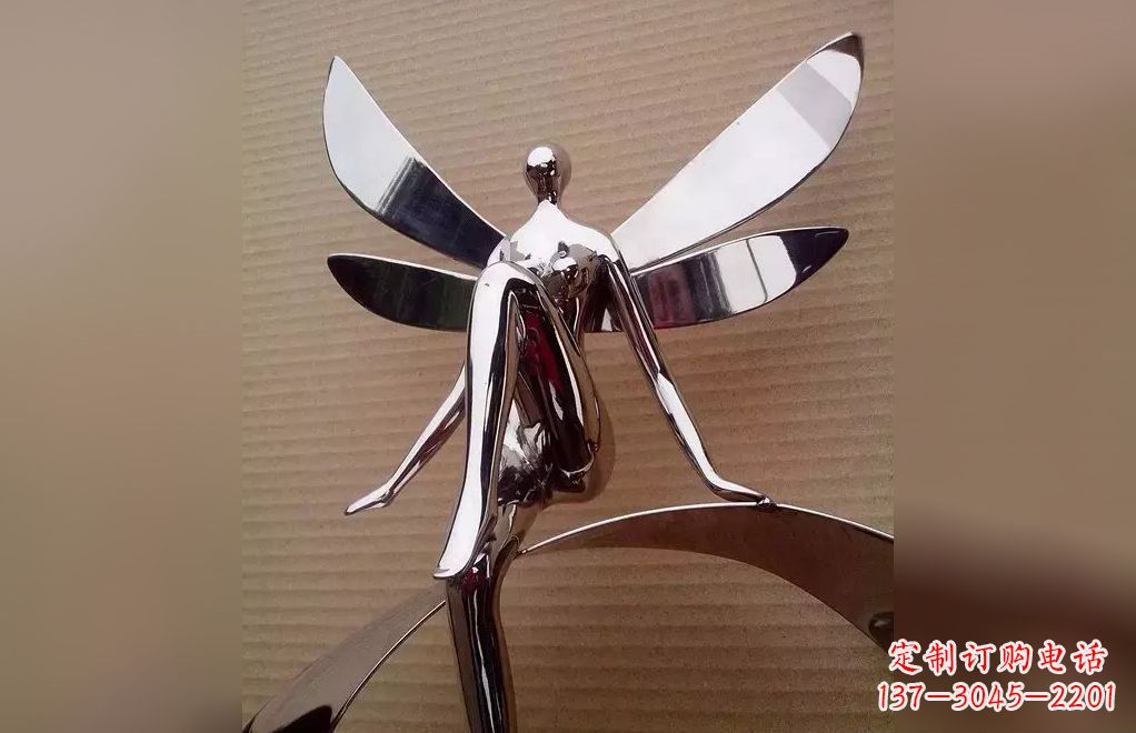 东营不锈钢天使雕塑