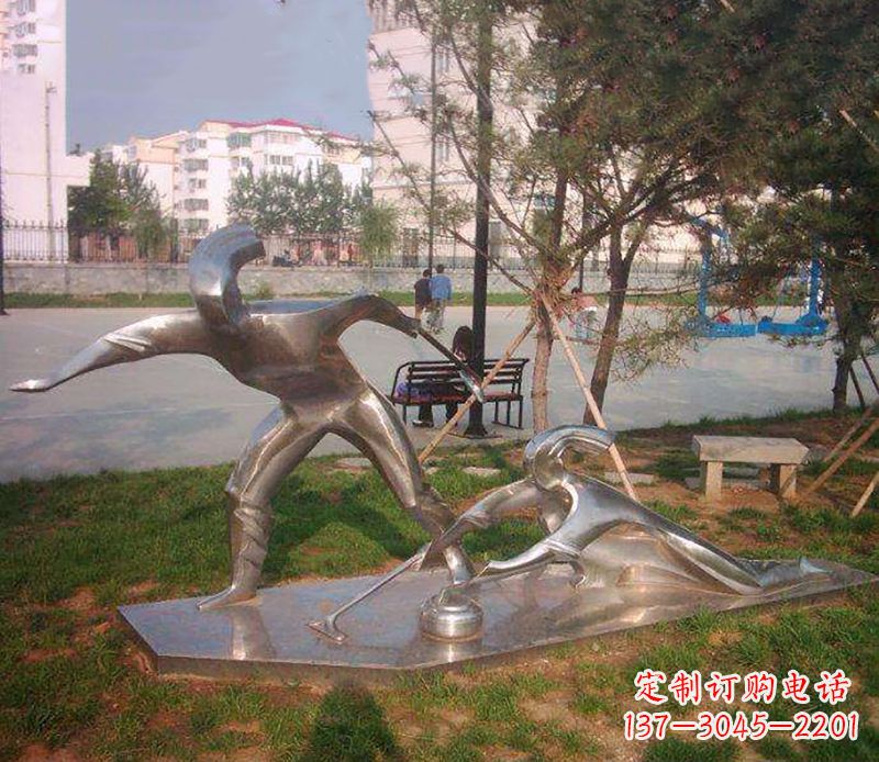 东营不锈钢创意冰壶雕塑大赛