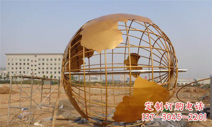 东营美丽的地球雕塑