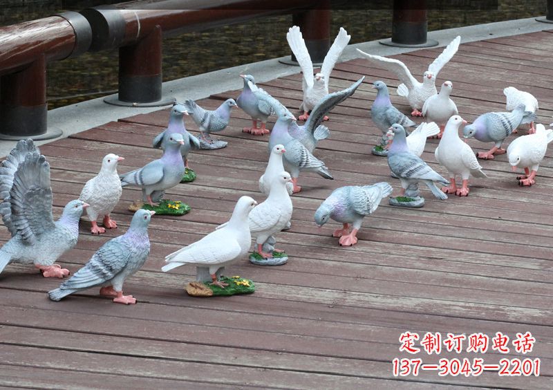 东营精致的不锈钢鸽子雕塑