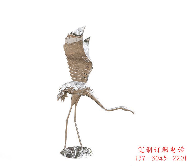东营不锈钢火烈鸟雕塑灿烂耀眼的艺术之作