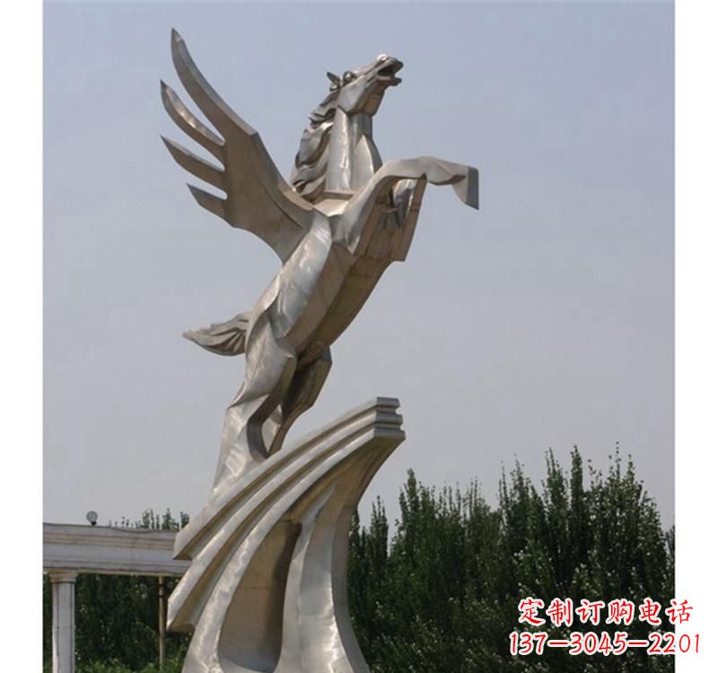 东营不锈钢飞马雕塑精美雕塑艺术