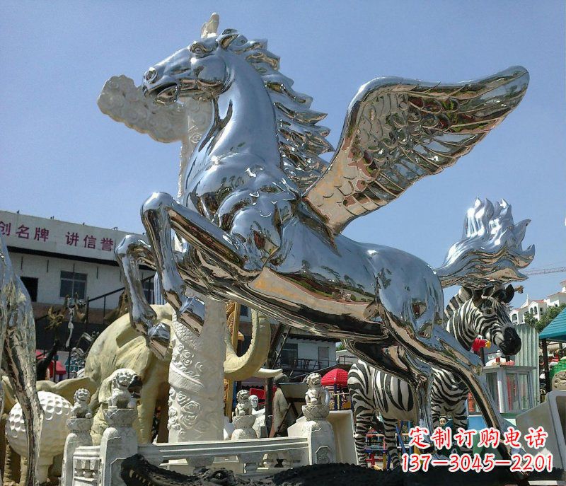 东营不锈钢飞马雕塑——一座令人惊叹的艺术品
