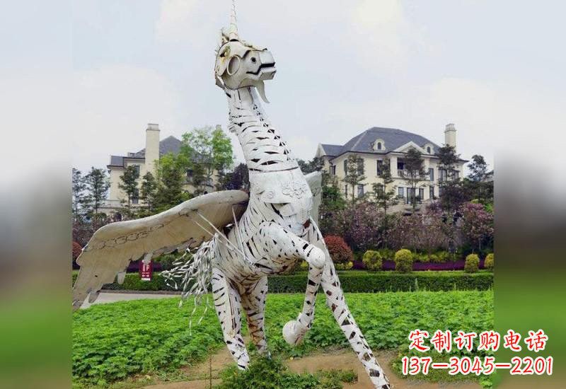 东营不锈钢独角兽雕塑