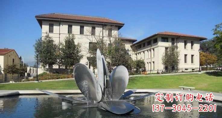 东营不锈钢喷泉雕塑——美的象征