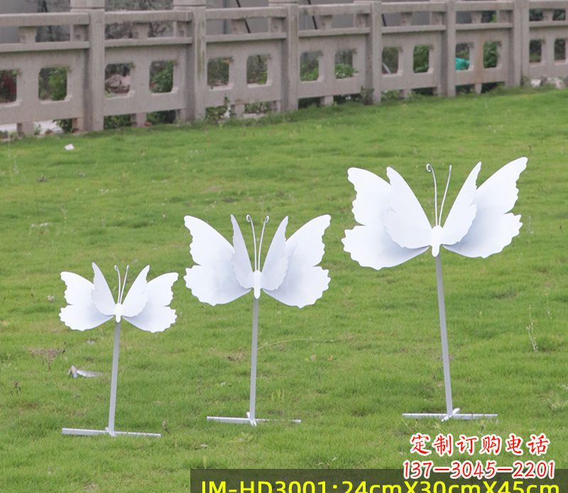 东营不锈钢蝴蝶组合雕塑精美的艺术品