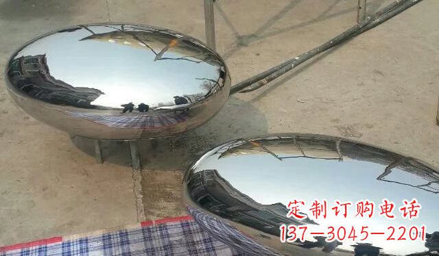 东营不锈钢鸡蛋雕塑精美的艺术作品