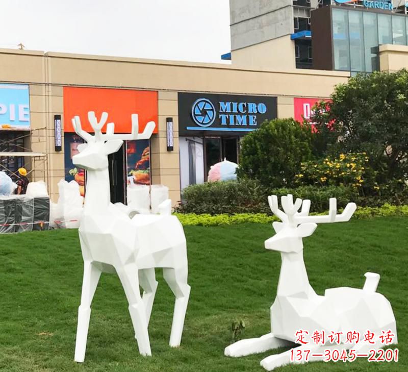 东营不锈钢小鹿雕塑艺术之美
