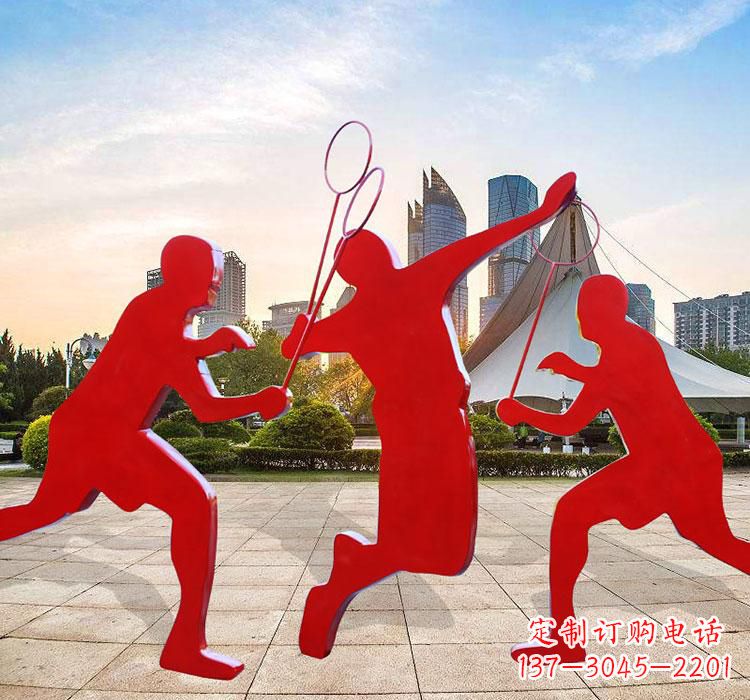 东营不锈钢羽毛球雕塑艺术与运动的完美结合