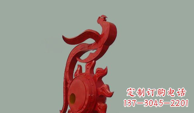 东营不锈钢孔雀雕塑