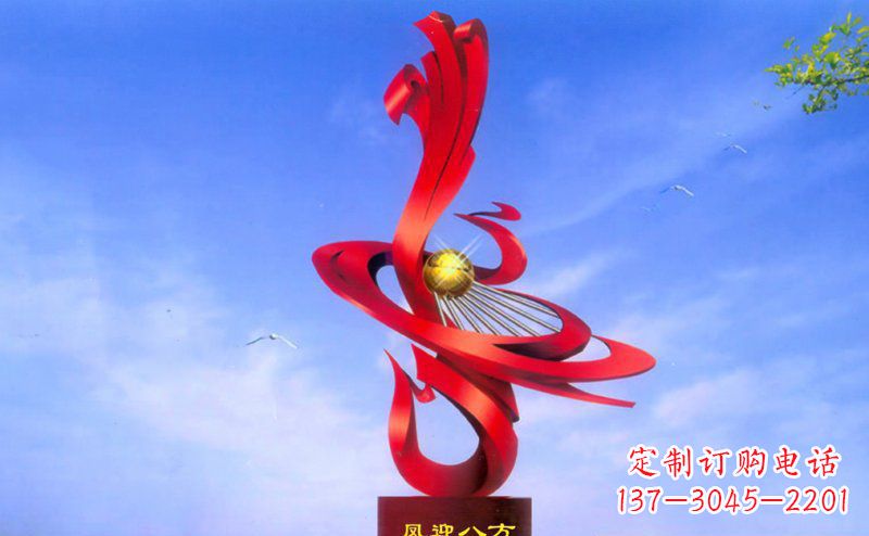 东营不锈钢孔雀雕塑——迎接八方美好