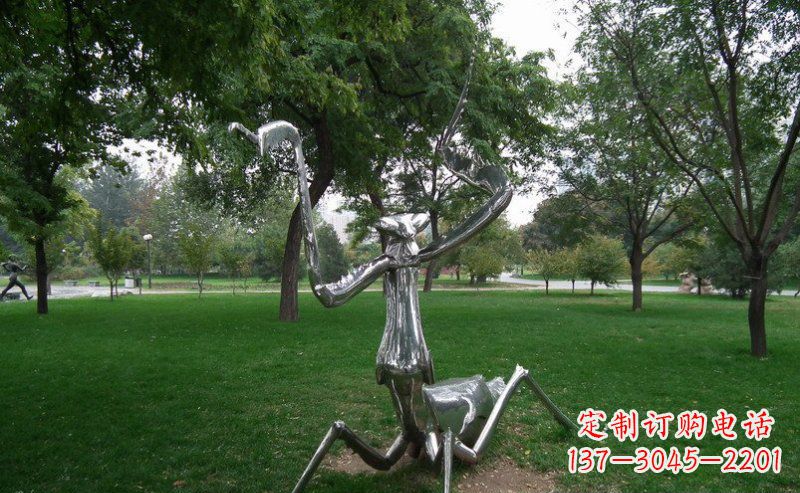东营不锈钢螳螂古朴雅致的雕塑