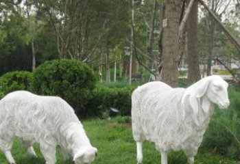 东营不锈钢绵羊雕塑——精致美观的艺术品