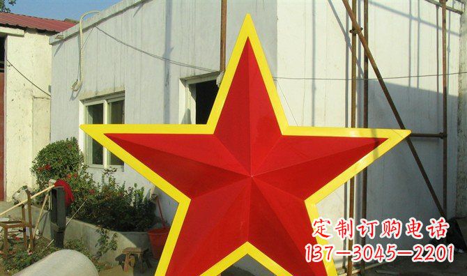 东营不锈钢五角星雕塑——高耸入云的精美艺术