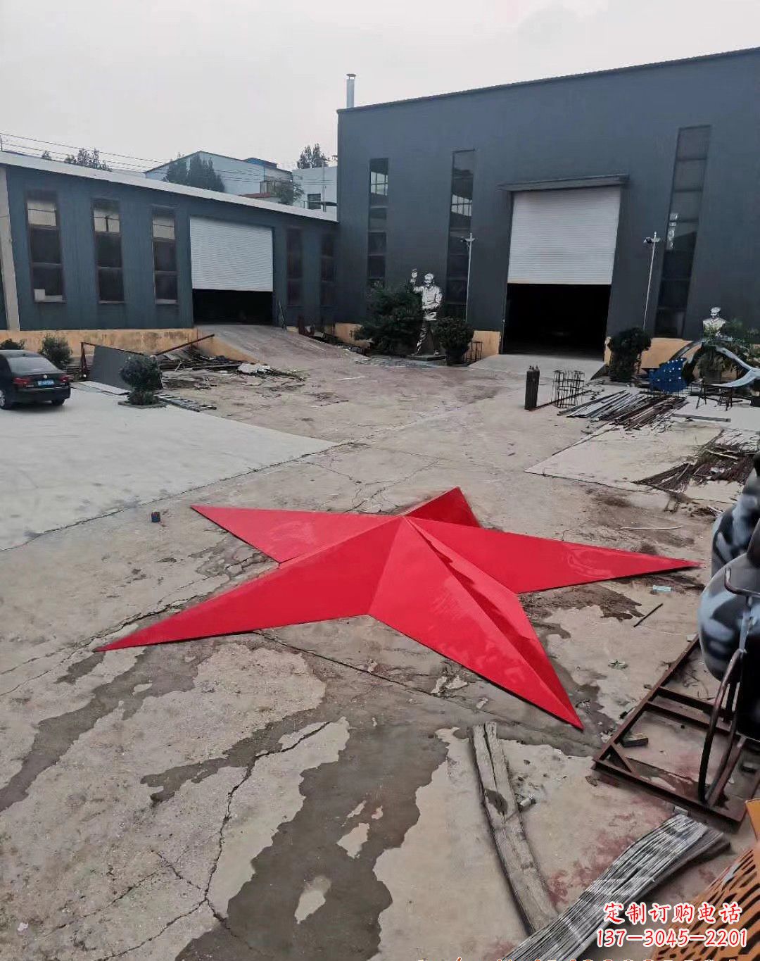 东营五角星的魅力不锈钢景观雕塑