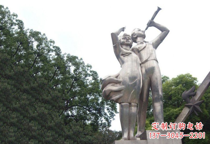 东营不锈钢小学生雕塑缔造美丽校园新风貌