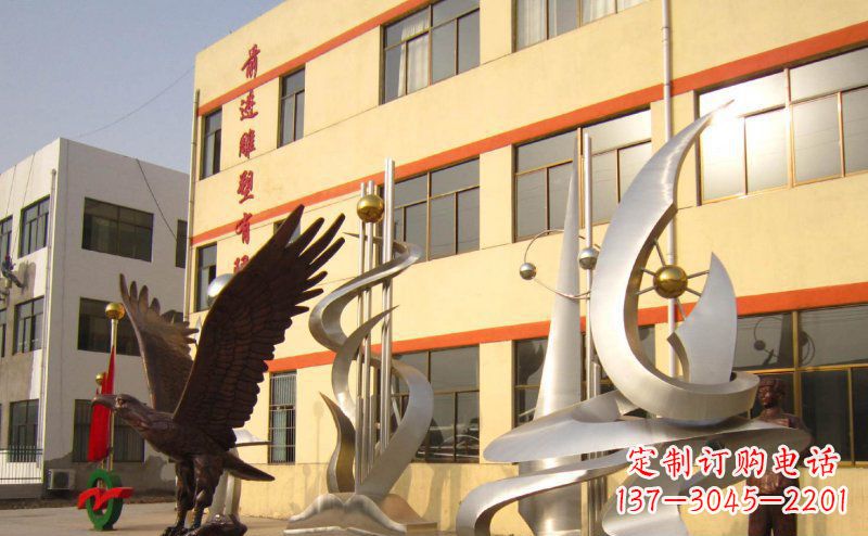 东营不锈钢雄鹰雕塑