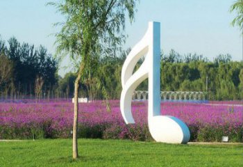 东营不锈钢音符雕塑——点亮园林的音乐之美