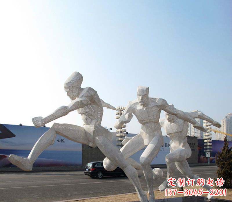 东营足球之美不锈钢足球雕塑