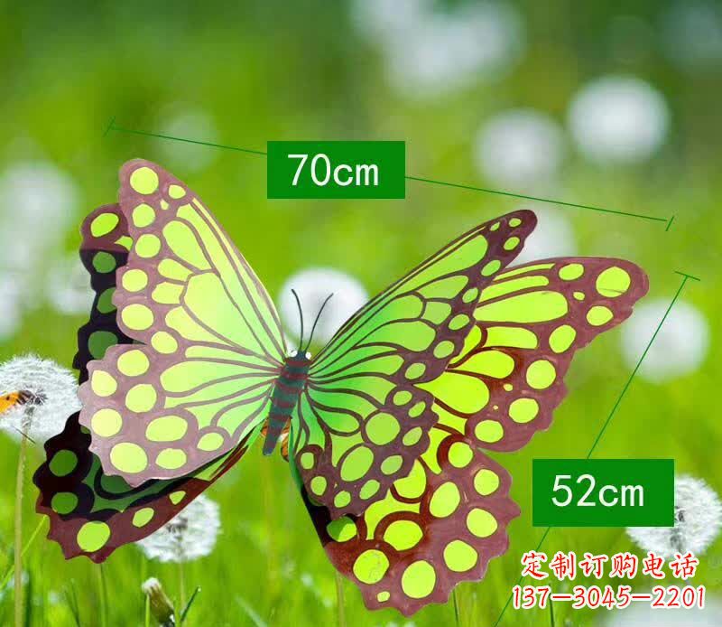 东营不锈钢蝴蝶雕塑彩色园林的精灵