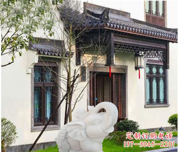 东营小象招财石雕——引领幸福的钥匙