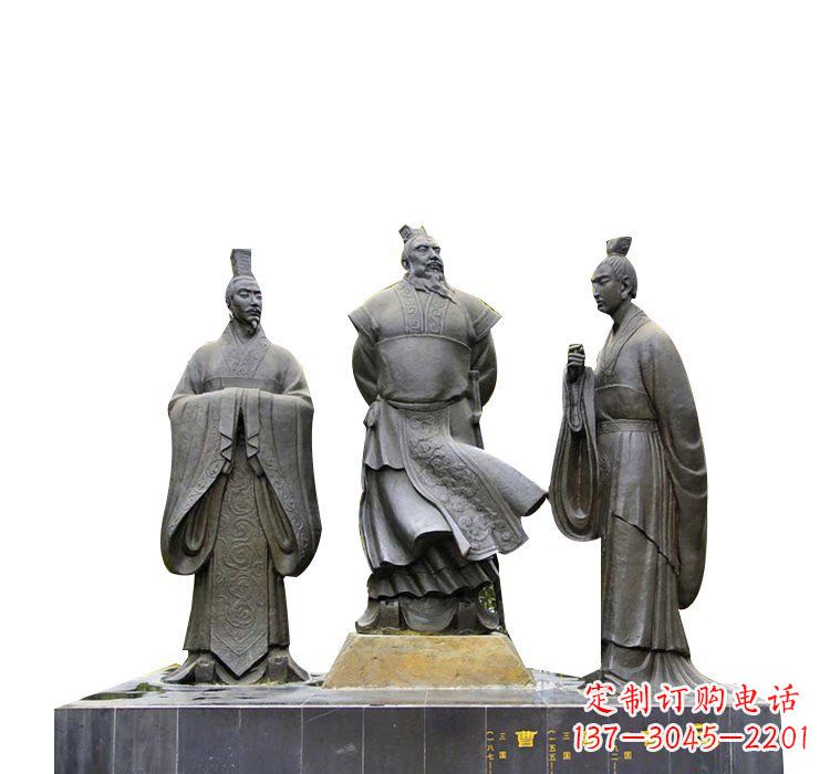 东营曹操曹丕曹植铜雕
