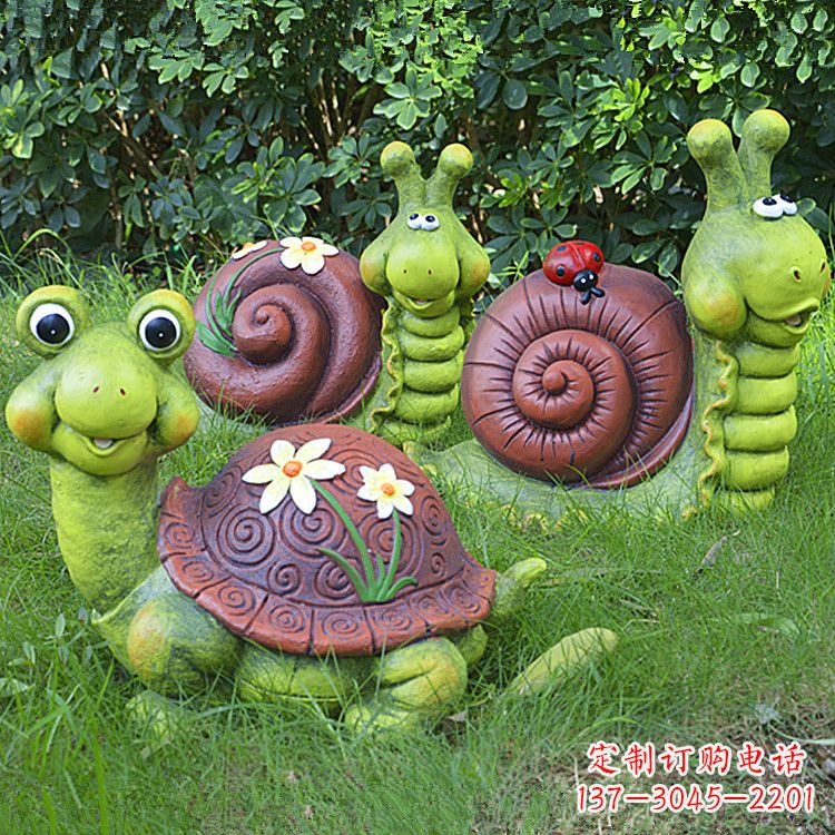 东营蜗牛雕塑——精致的草坪小动物装点