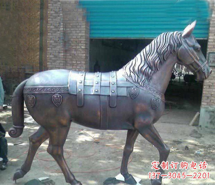 东营马铜雕塑传递草原动物的非凡魅力