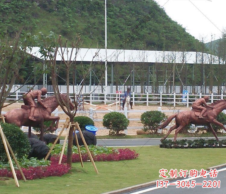 东营雕塑艺术以马为主题的铜雕摆件