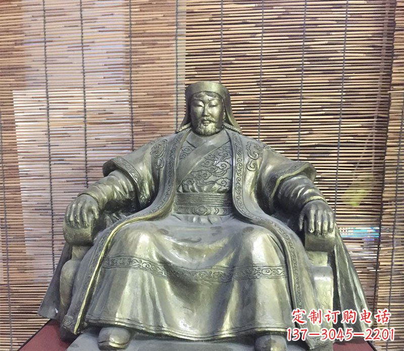 东营成吉思汗神话中的雕像