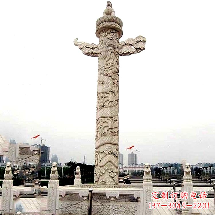 东营雕刻“华表”,见证城市文化