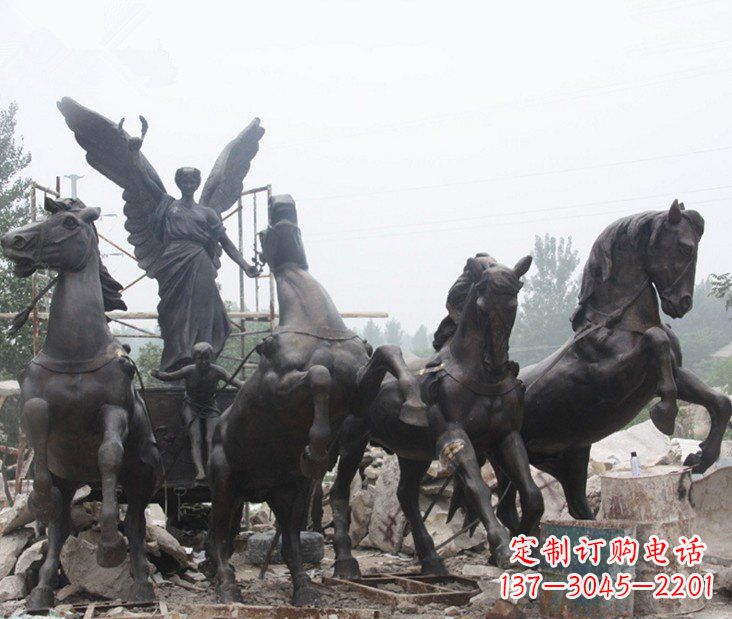 东营马雕塑。