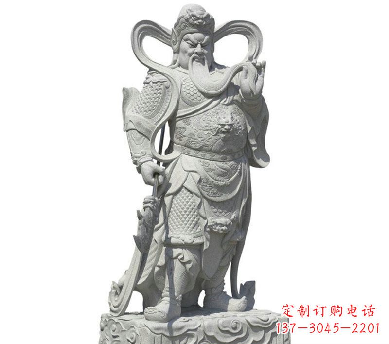 东营关公雕像象征着威武的英雄