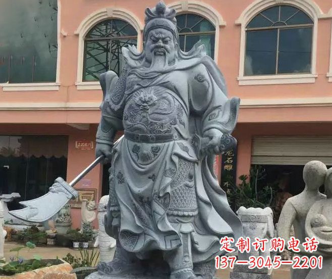 东营神秘的关公石雕