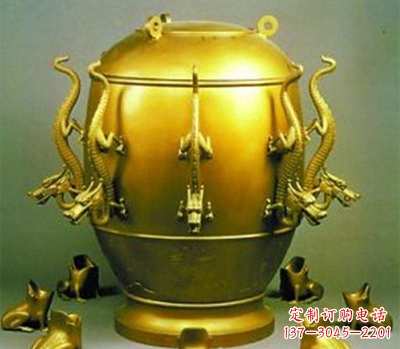 东营纯铜古天文仪器地动仪雕塑
