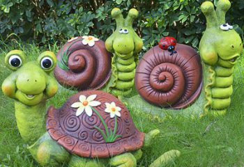 东营蜗牛雕塑——精致的草坪小动物装点
