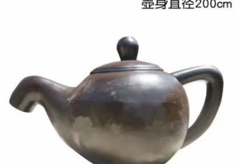 东营青铜茶壶雕塑——彰显传统文化的艺术精髓