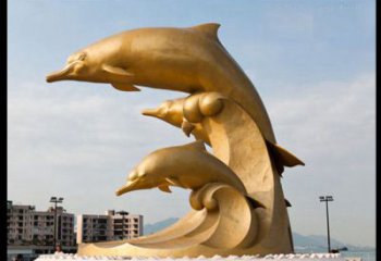 东营海豚雕塑——美丽的城市标志