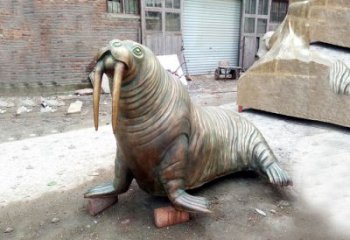 东营纯铜海豹雕塑艺术的象征