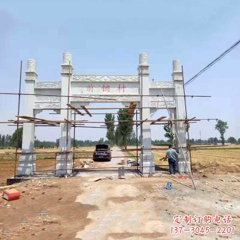 东营古老传统——牌坊雕塑